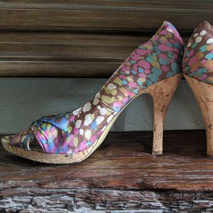 Steve Madden multi colored heels